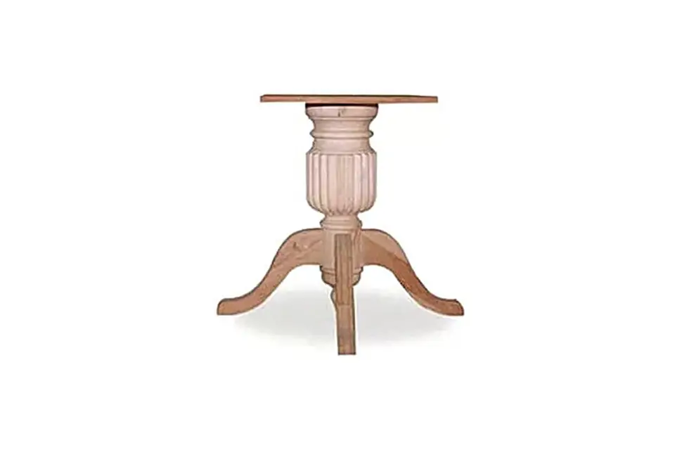 Ahşap Tornalı Yuvarlak Masa Ayağı - Palmiye Koçak Mobilya