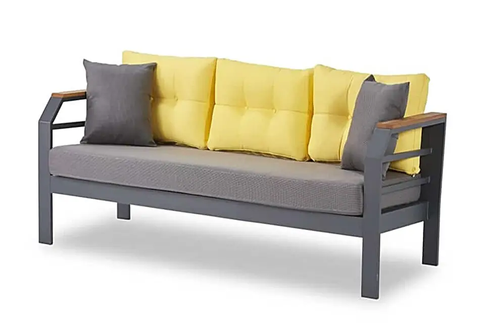 Assento Alüminyum Bahçe Balkon Oturma Grubu 3+1+1