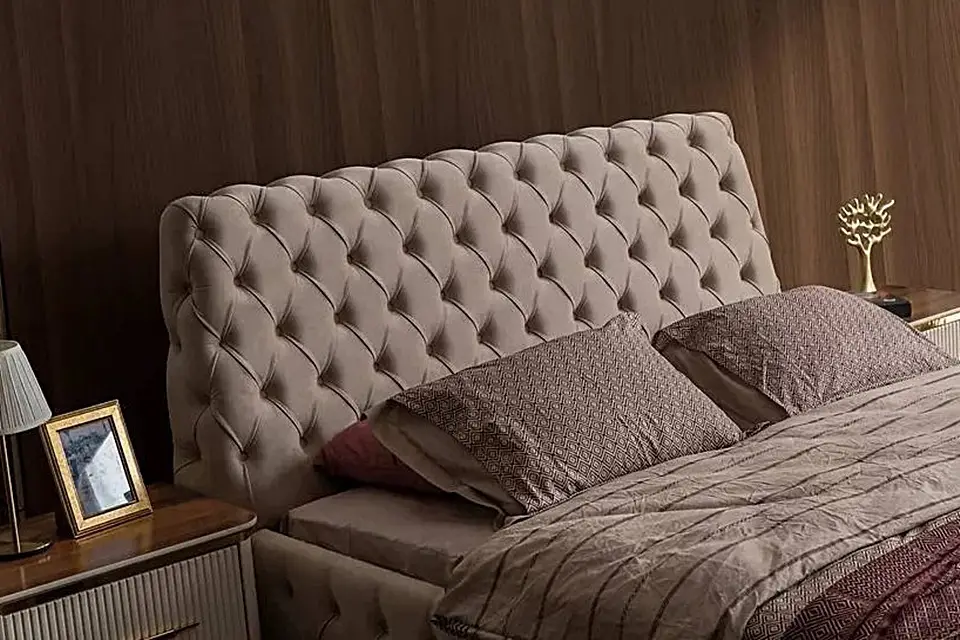 Begin Gold Karyola Bazalı 160x200 - Odasen Mobilya