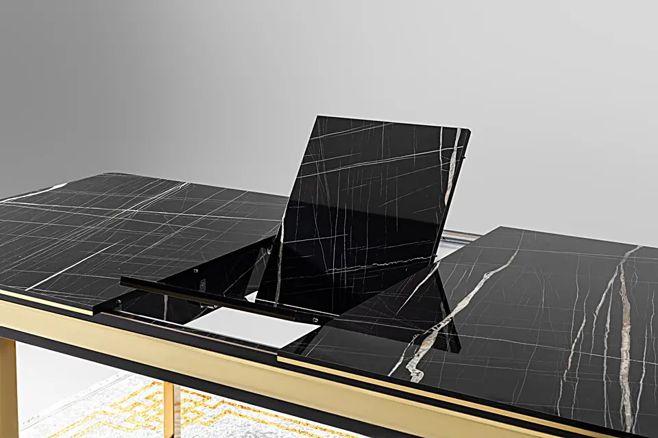 Siesta Siyah Mermer Masa Sandalye - Kayseri