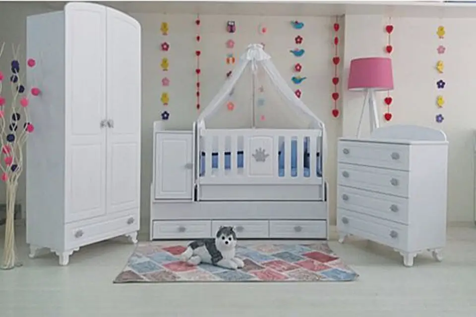 Sultan Taçlı Bebek Odası Takımı - İstanbul Sultangazi