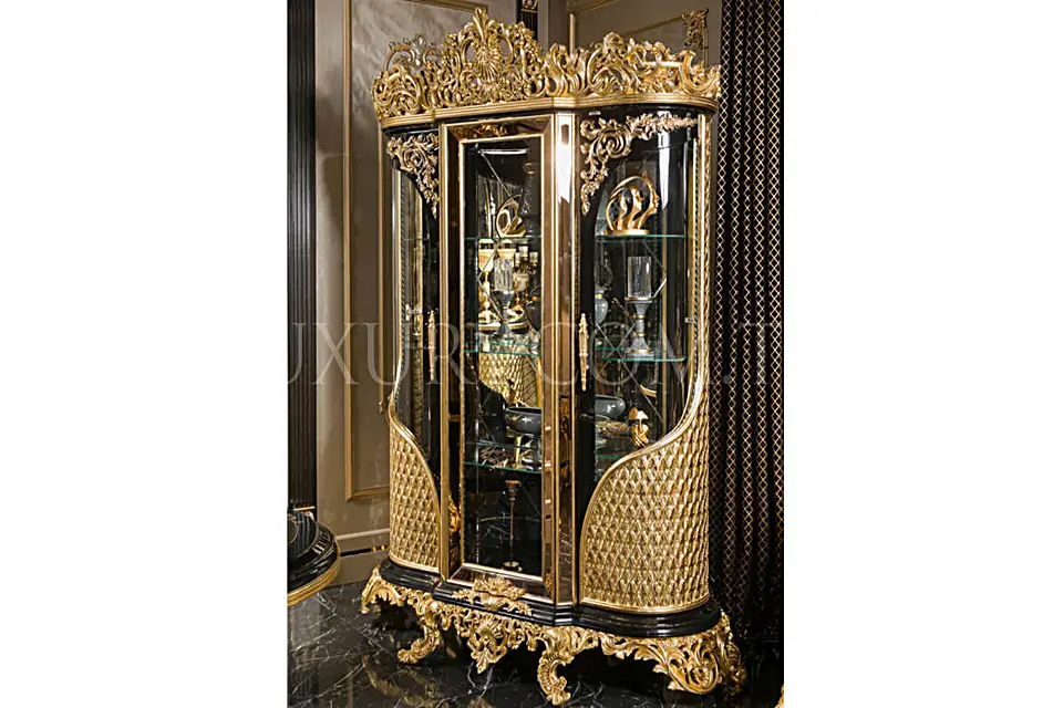 Lüx Hazar Klasik Siyah Yemek Odası - Masko İstanbul