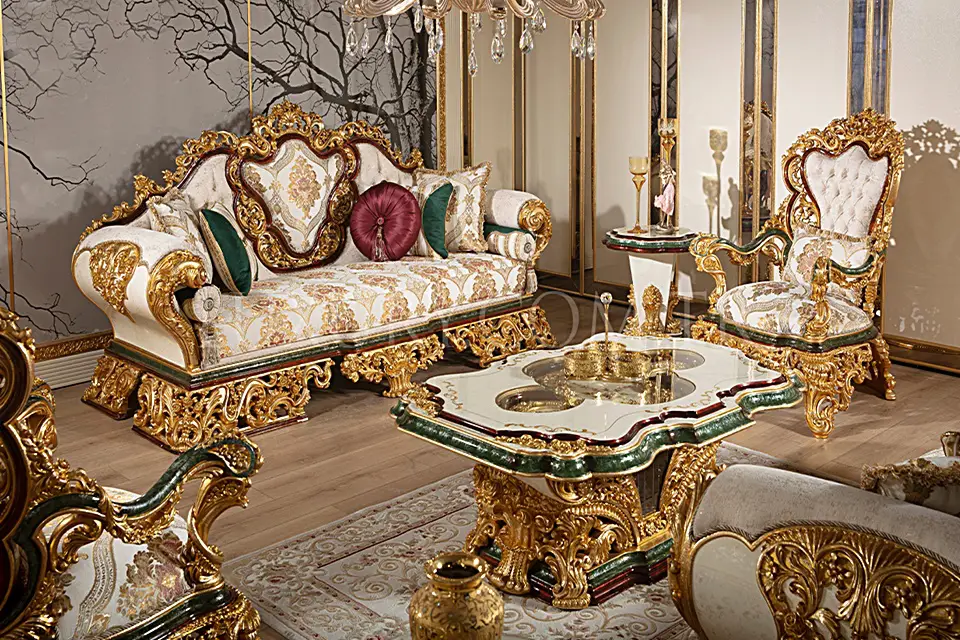 Milano Klasik Koltuk Takımı - Masko - Luxury Line Mobilya