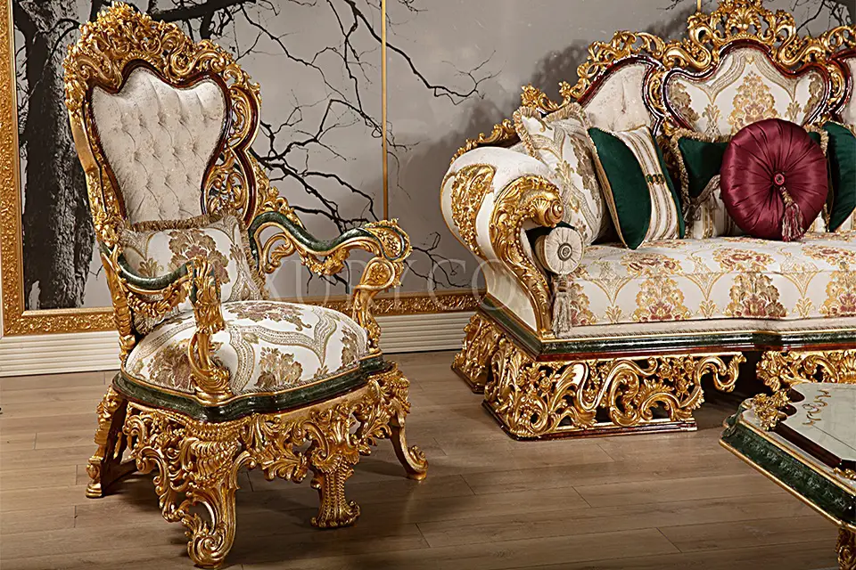 Milano Klasik Koltuk Takımı - Masko - Luxury Line Mobilya