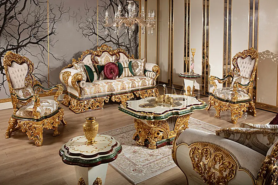 Milano Klasik Koltuk Takımı - Masko - Luxury Line Mobilya