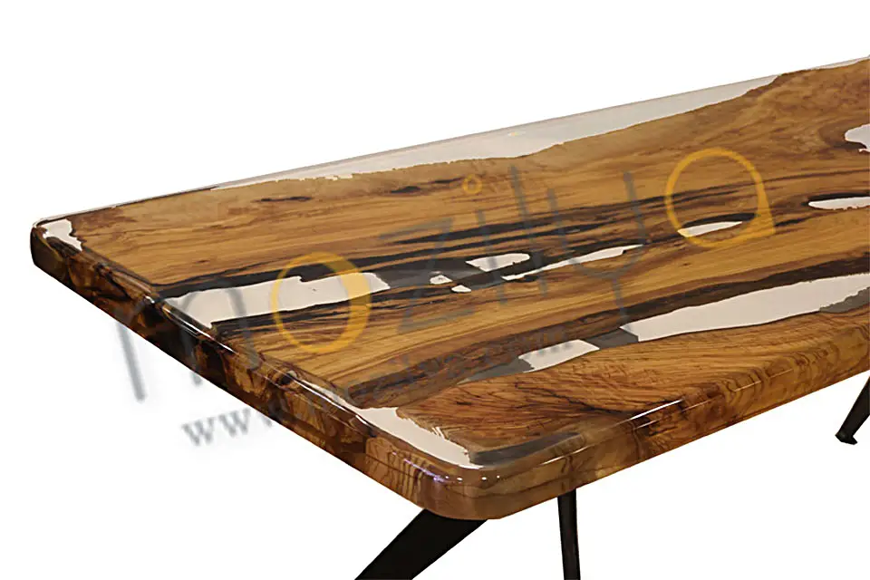 Zeytin Epoksi Yemek Masası - Masko İstanbul - Mozilya Mobilya