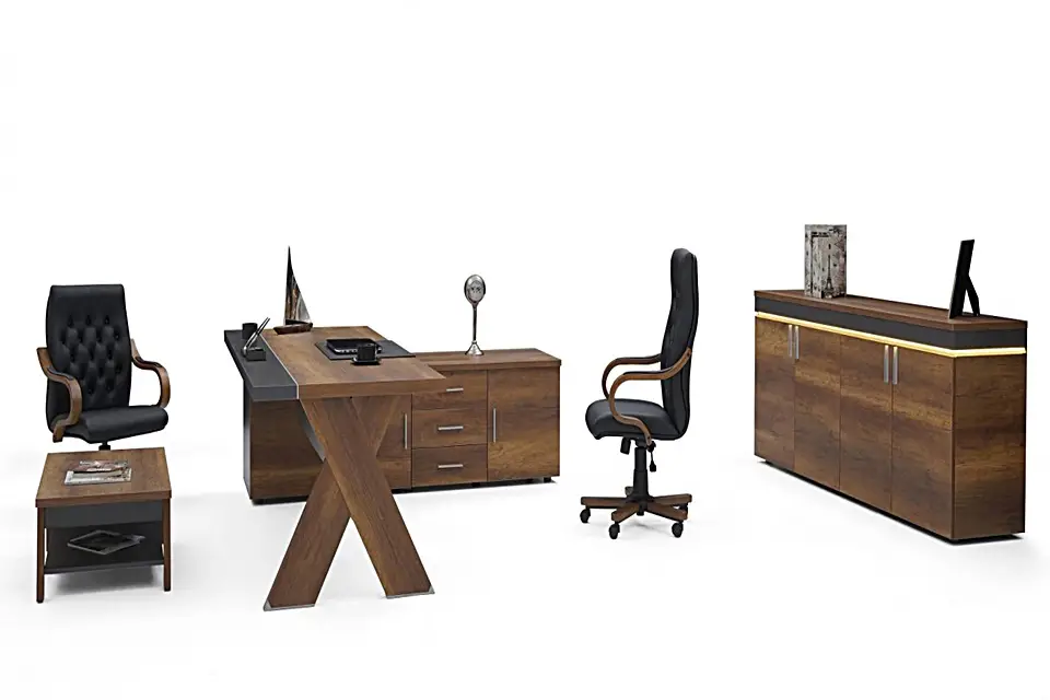 Horse Sabit Etejerli Ofis Makam Takımı - Still Ofis Mobilya