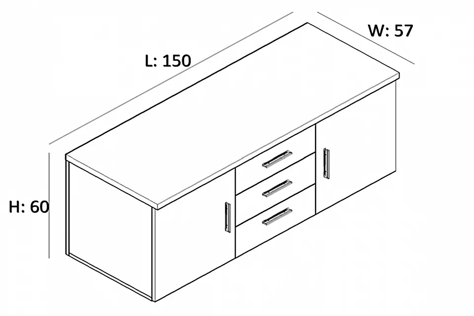 Horse Sabit Etejerli Ofis Makam Takımı - Still Ofis Mobilya