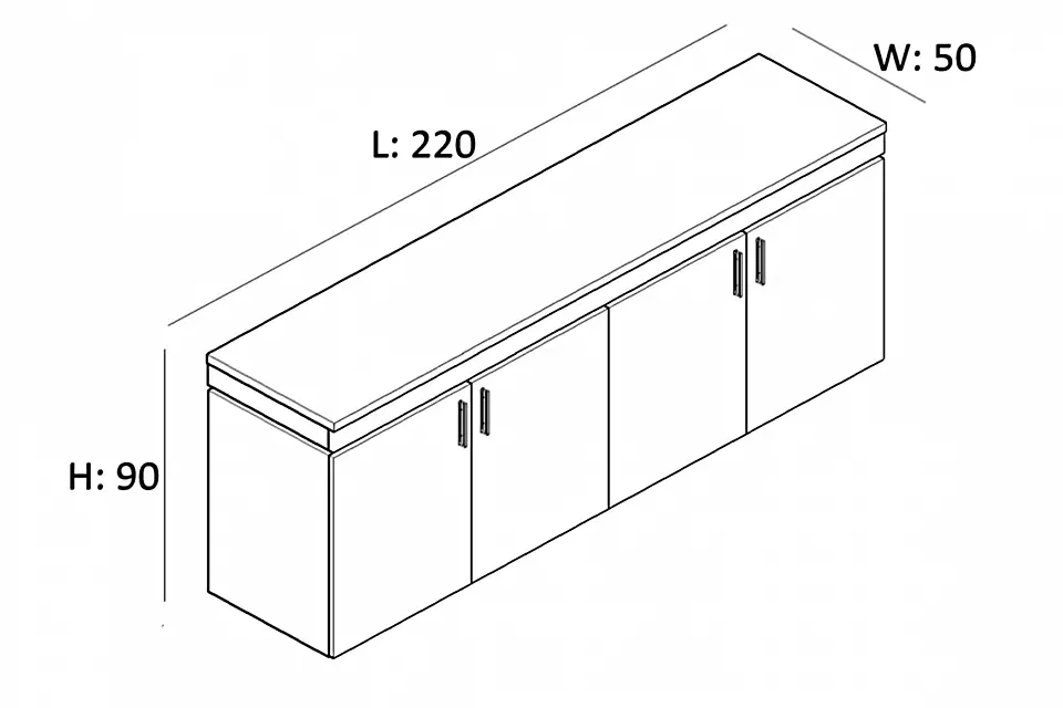 Horse Sabit Etejerli Ofis Makam Takımı - Still Ofis Mobilya