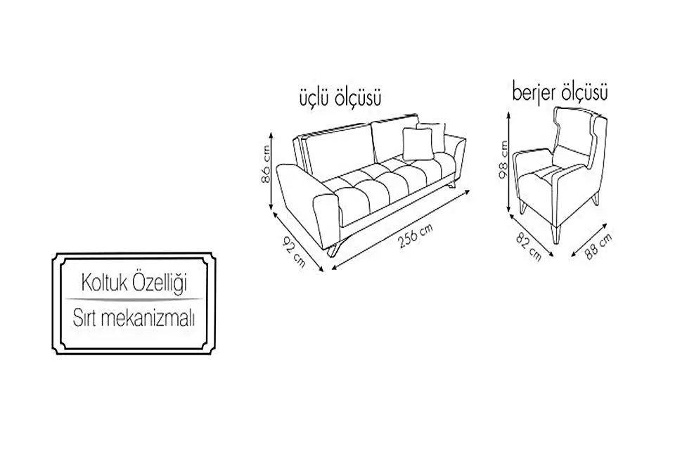Lina Salon Koltuk Takımı - Şanlıurfa - Elis Home Mobilya