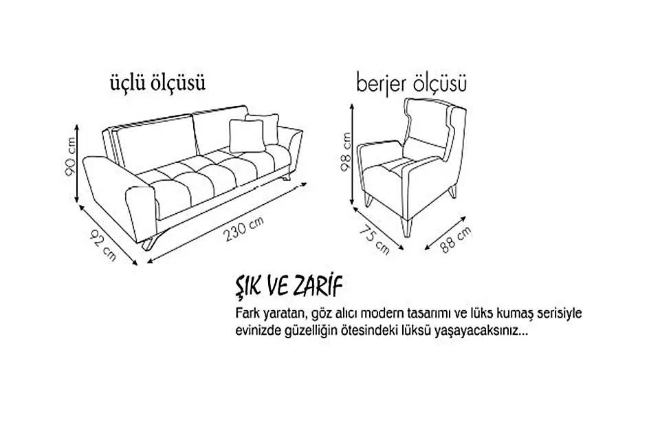 Polite Salon Koltuk Takımı - Şanlıurfa - Elis Home Mobilya