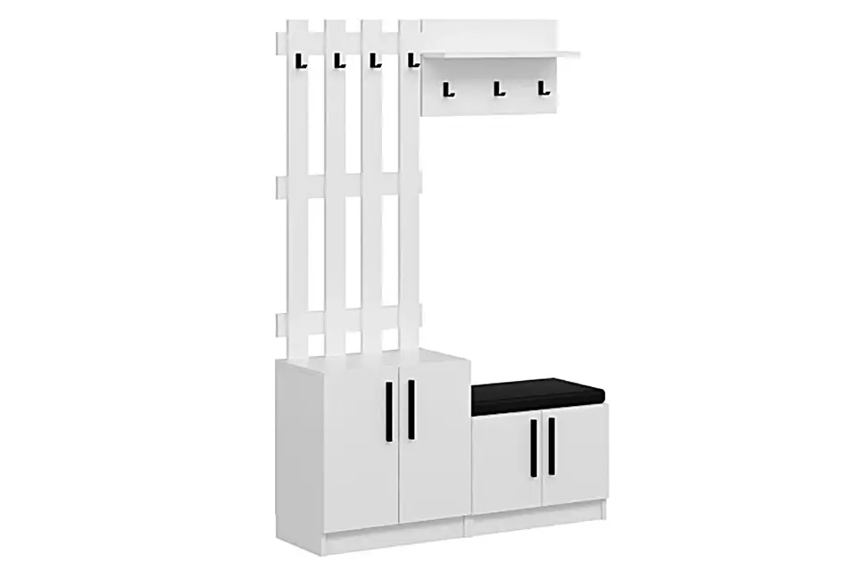 Tesla Portmanto Set 10 Beyaz - Antalya Döşemealtı