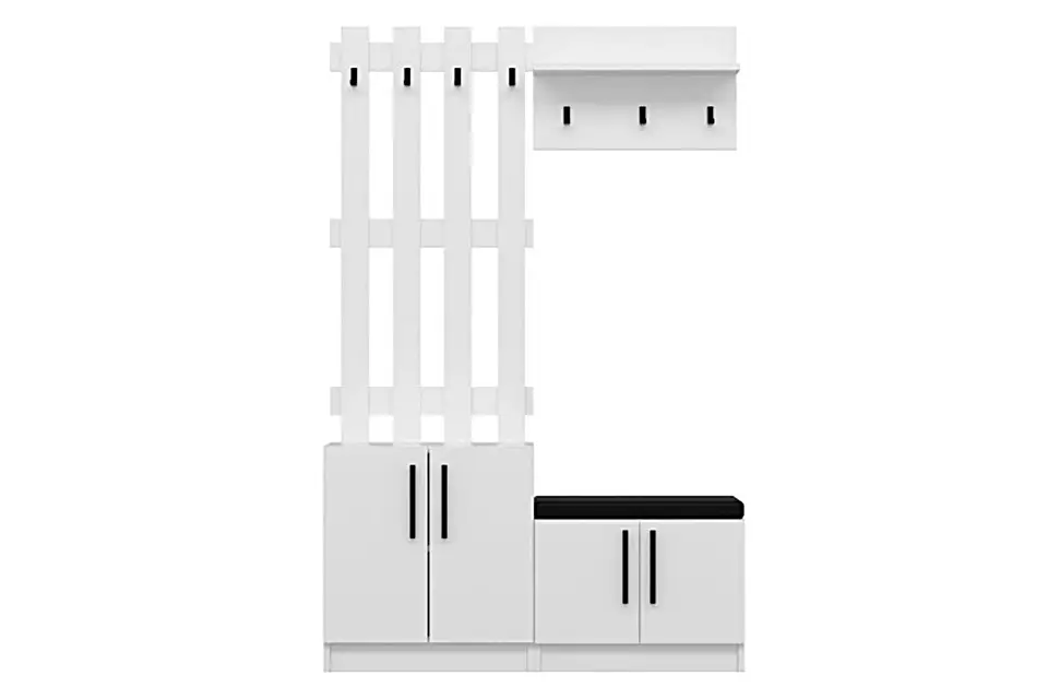 Tesla Portmanto Set 10 Beyaz - Antalya Döşemealtı