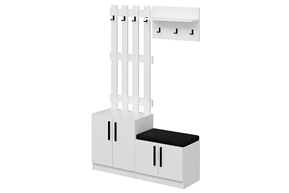 Tesla Portmanto Set 10 Beyaz - Antalya Döşemealtı