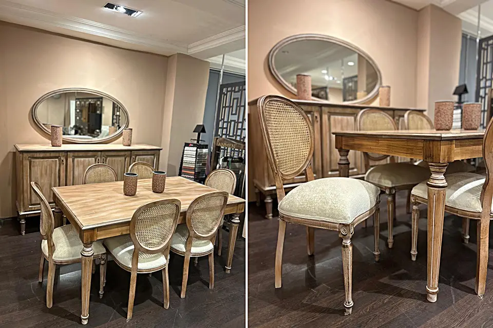 Ankara Siteler Luxury Yemek Odası Takımı - Kuzey Mobilya