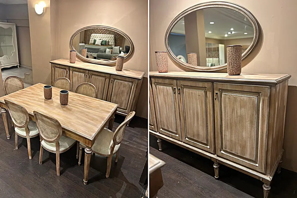 Ankara Siteler Luxury Yemek Odası Takımı - Kuzey Mobilya