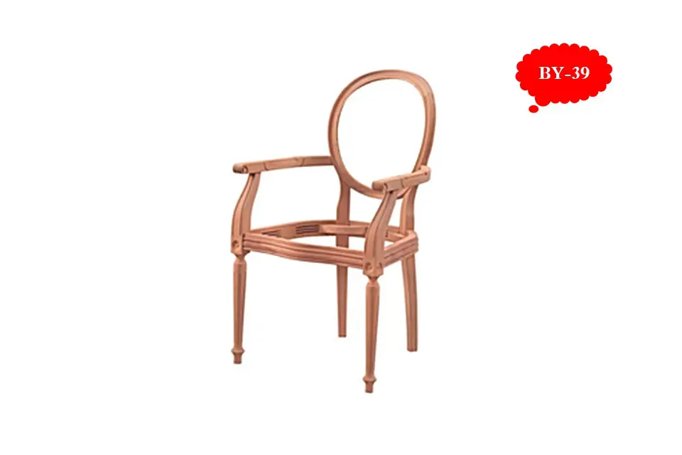 Diyarbakır Madalyon Ham Ahşap Sandalye İskeleti - Bysandalye