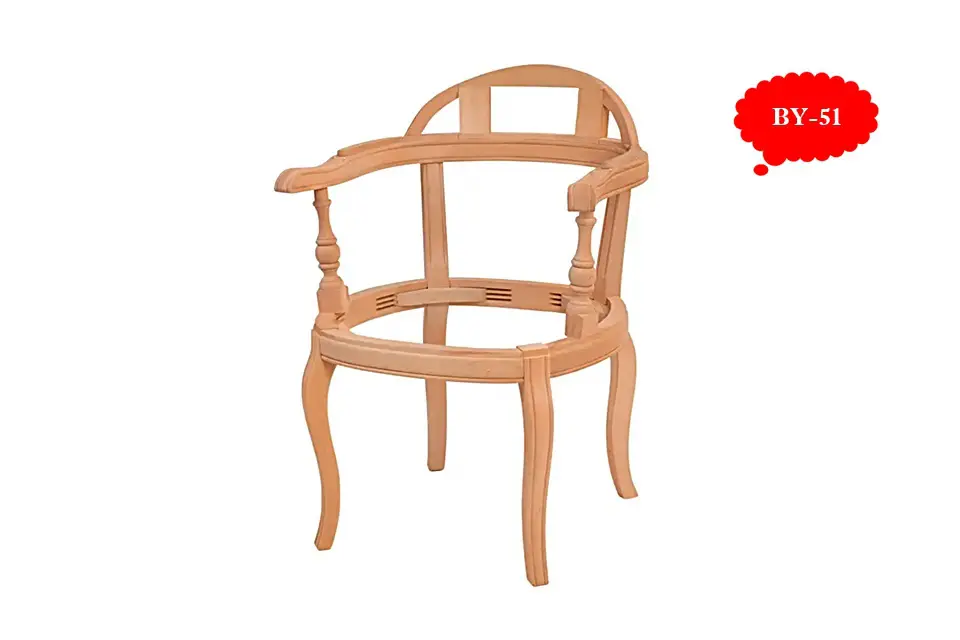 Ahtapot Ham Ahşap Sandalye İskeleti - Ankara Siteler