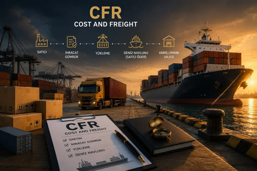 CFR (Cost and Freight) Teslim Şekli Nedir? Avantajları, Dezavantajları ve Kullanım Alanları