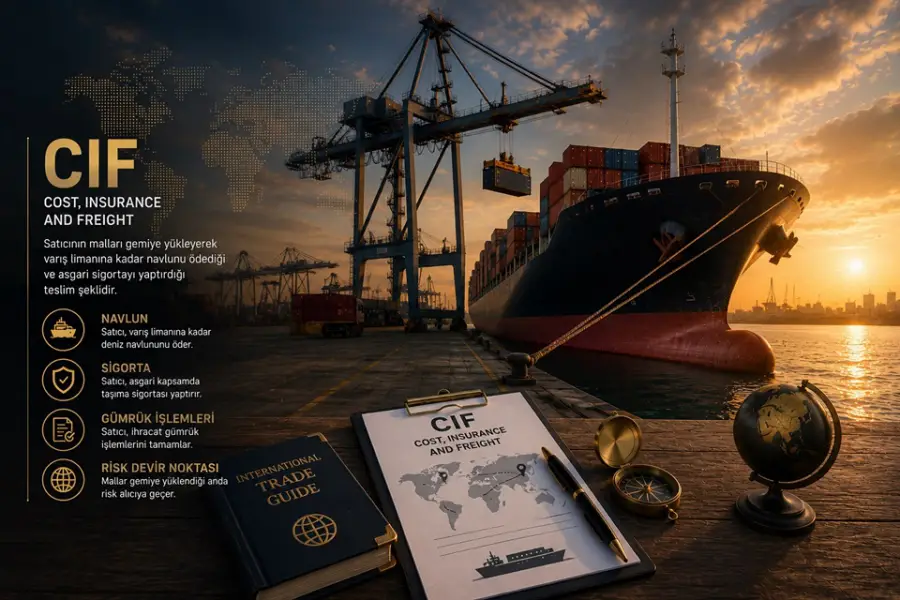 CIF (Cost, Insurance and Freight) Teslim Şekli Nedir? Avantajları, Dezavantajları ve Kullanım Alanları