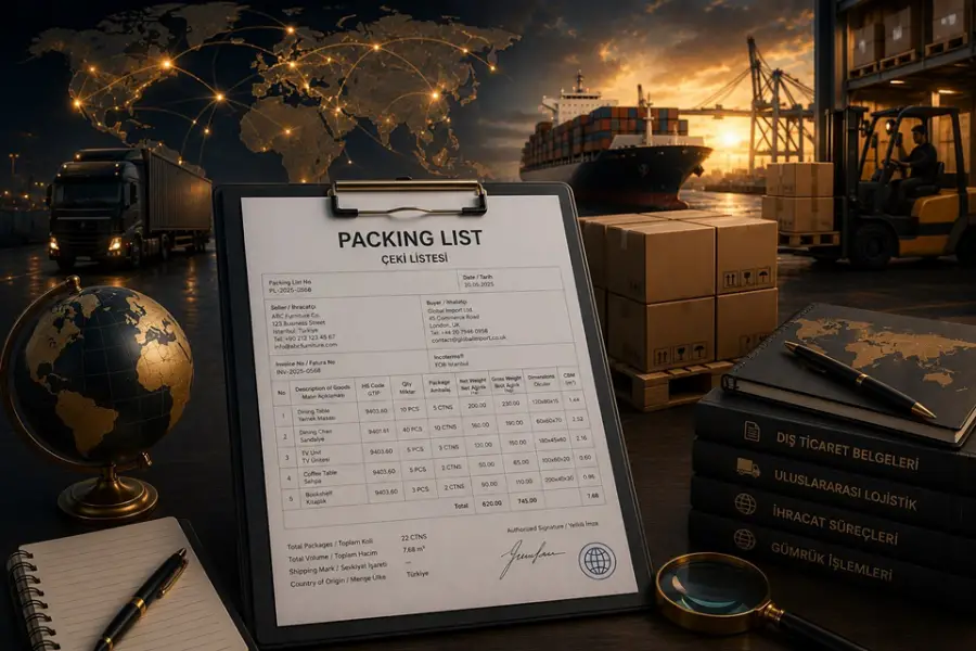 Dış Ticarette Çeki Listesi (Packing List) Nedir?