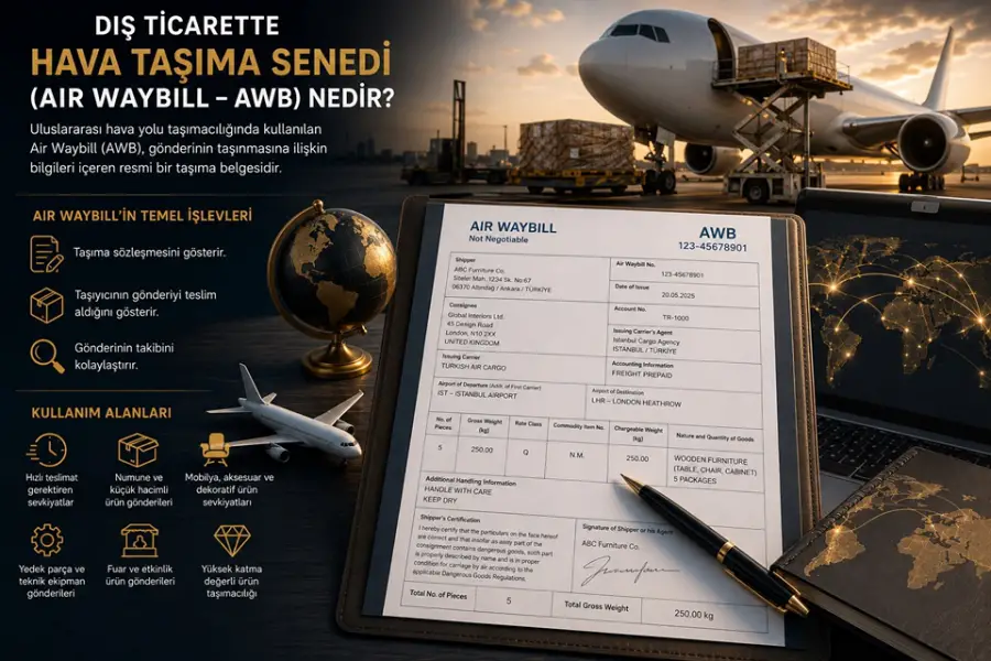 Dış Ticarette Hava Taşıma Senedi (Air Waybill - AWB) Nedir?