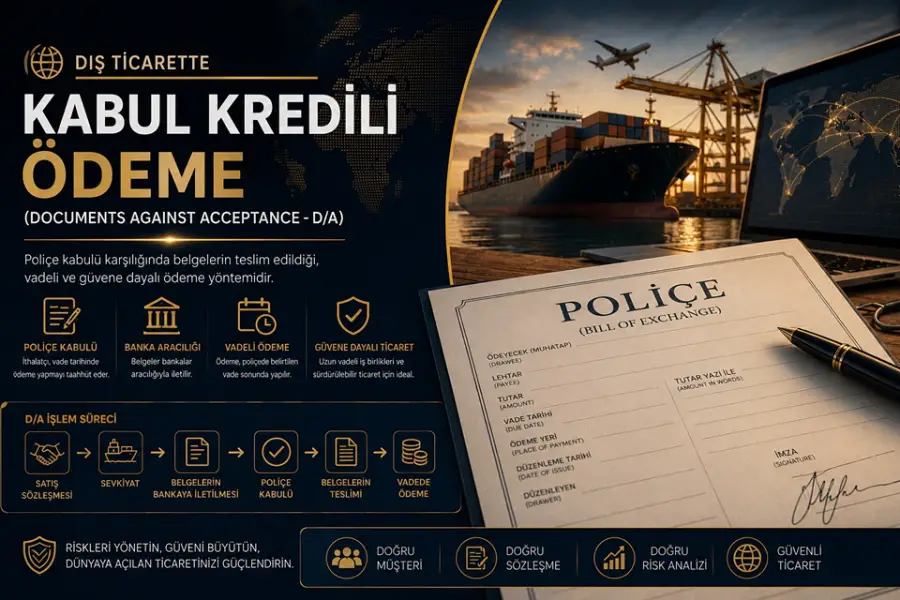Dış Ticarette Kabul Kredili Ödeme (Documents Against Acceptance - D/A) Nedir?