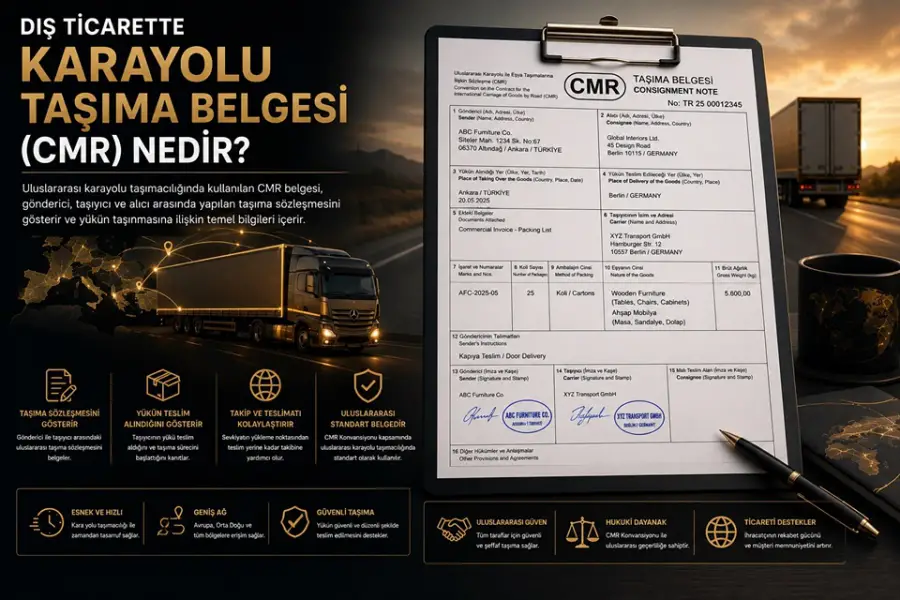 Dış Ticarette Karayolu Taşıma Belgesi (CMR) Nedir?