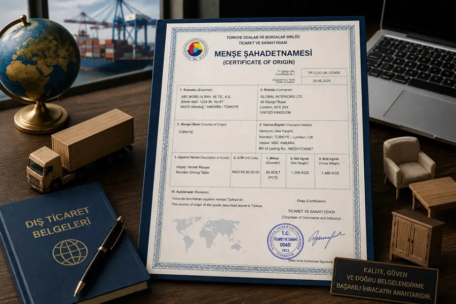 Dış Ticarette Menşe Şahadetnamesi (Certificate of Origin) Nedir?