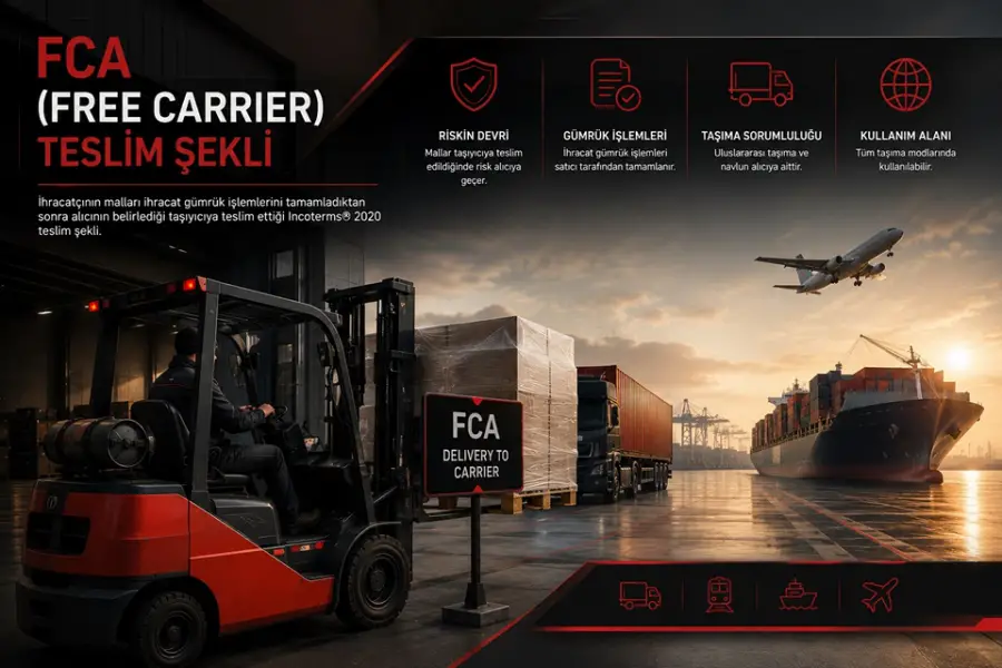FCA (Free Carrier) Teslim Şekli Nedir? Avantajları, Dezavantajları ve Kullanım Alanları