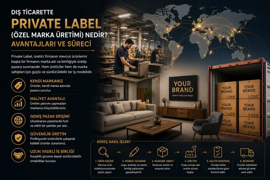 Dış Ticarette Private Label (Özel Marka Üretimi) Nedir? Avantajları ve Süreci