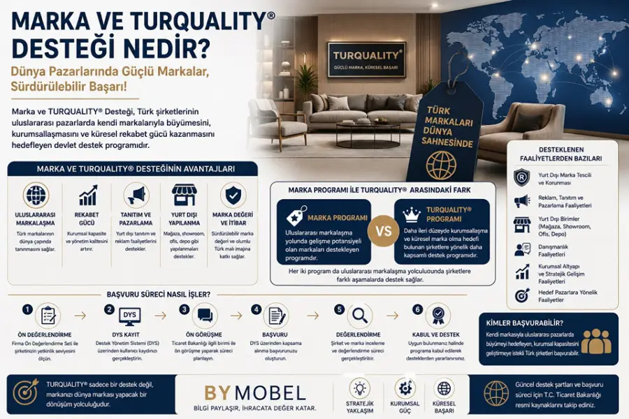Marka ve TURQUALITY® Desteği Nedir? Avantajları ve Başvuru Süreci